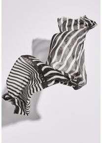 Street One Damen Halstuch, schwarz, casual, bedruckt, Web, 100% Baumwolle, Modetücher, mit dekorativem Print