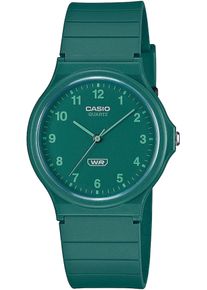 Damen Quarzuhr, grün, CASIO TIMELESS COLLECTION, Armbanduhren, Armbanduhr, Damenuhr, Herrenuhr, Jugendliche, Resinarmband