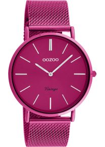 Oozoo Damen Quarzuhr, pink, Armbanduhren, Armbanduhr, Damenuhr, Herrenuhr, Edelstahlarmband