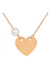 Adelia´s ADELIA ́S Damen Kette mit Anhänger, unbekannt, Edelstahlgold, herz, Edelstahl, Halsketten