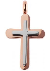 Adelia´s ADELIA ́S Damen Ketten-Anhänger "Neuheit 2025 - trendiger Kreuz Anhänger aus Edelstahl", Edelstahl, gold, Edelstahl, Schmuckanhänger