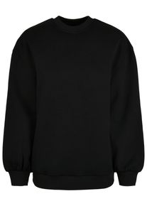 Urban Classics Damen Sweatshirt "Urban Classics Damen Ladies Organic Oversized Crew", schwarz, Gr. S, unifarben, 100% Baumwolle, Sweatshirts