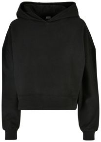 Urban Classics Damen Kapuzenpullover "Urban Classics Damen Ladies Oversized Short Rib Hoody", schwarz, casual, Gr. 5XL, unifarben, 100% Baumwolle,