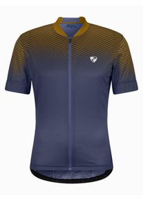 Ziener Herren Radtrikot "NELETE-Z"hale navy, Gr. 54, Obermaterial: 100% Polyester; Obermaterial 2: 90% Polyester, 10% Elasthan, Trikots