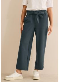 Cecil Damen Stoffhose "Style Neele"slate khaki, casual, Gr. S, unifarben, Web, Obermaterial: 46% Modal, 46% Polyester, 8% Elasthan, Hosen, mit