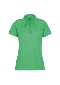 TRIGEMA Damen Poloshirt "TRIGEMA Poloshirt ohne Knopfleiste", grün, Basic, Gr. XXL, 100% Baumwolle, Shirts