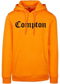 MisterTee Herren Hoodie "MisterTee Herren Compton Hoody", orange, Gr. XS, bedruckt, 70% Baumwolle, 30% Polyester, Sweatshirts