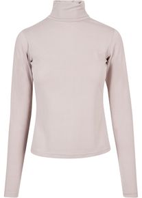 Urban Classics Damen Langarmshirt "Urban Classics Damen Ladies Modal Turtleneck Longsleeve", grau, casual, Gr. XS, unifarben, 77% Modal, 23%