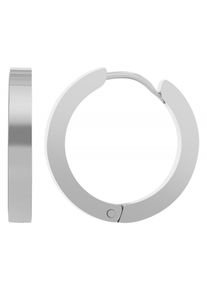 Adelia´s ADELIA ́S Damen Paar Creolen "Neuheit 2025 - Damen Creolen aus poliertem Edelstahl Ø 16 mm", Damen, Edelstahl, silber, Edelstahl, Ohrringe