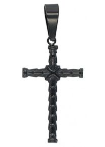 Adelia´s ADELIA ́S Damen Ketten-Anhänger "Neuheit 2025 - moderner Kreuz Anhänger aus Edelstahl", Edelstahl, gold, Edelstahl, Schmuckanhänger