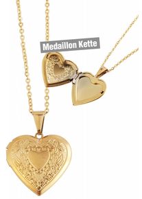 Adelia´s ADELIA ́S Damen Kette mit Anhänger "Neuheit 2025 - Damen Edelstahl Halskette mit Anhänger", unbekannt, Edelstahl, gold, Edelstahl, Halsketten