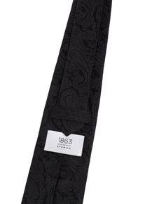 Eterna Herren Krawatte, schwarz, casual, Seide, Krawatten