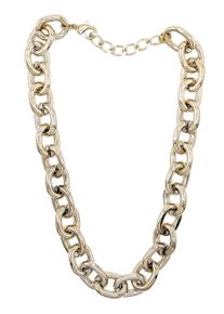 Damen Kette mit Anhänger "Link Affair", gold, Basic, Collezione Alessandro, PTFE-Kunststoff, Halsketten, leichte Gliederkette