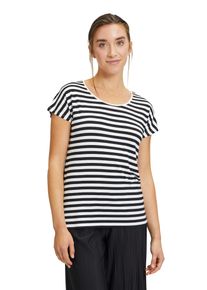 Cartoon Damen Kurzarmshirt "Cartoon Basic Shirt mit Rundhalsausschnitt", schwarz, casual, Gr. 34, Obermaterial: 96% Viskose, 4% Elasthan., Shirts,