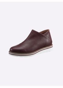Heine Damen Stiefelette, Gr. 37, rot, Leder, modisch, Schuhe