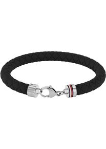 Tommy Hilfiger Herren Armband "SS24 SILICONE, 2790553, 2790554, 2790555, 2790556", Silikon-Edelstahl, grau, Silikon, Edelstahl, Armbänder, mit Emaille