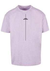 Merchcode Herren T-Shirt "Merchcode Herren Think Different Heavy Oversized Tee", lila, casual, Gr. XS, bedruckt, 100% Baumwolle, Shirts