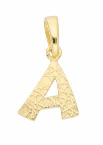 Adelia´s ADELIA ́S Damen Buchstaben-Anhänger "Damen & Herren 333 Gold Buchstabenanhänger A", Gelbgold 333, gold, Gelbgold 333, Schmuckanhänger, für Damen &