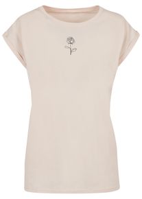 Merchcode Herren T-Shirt "Merchcode Damen Ladies Spring - Rose T-Shirt", beige, casual, Gr. XXL, bedruckt, 100% Baumwolle, Shirts