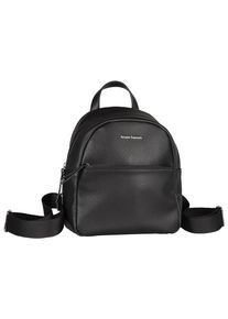 Bruno Banani Cityrucksack "Amalfi", schwarz, Polyurethane, Polyester, unifarben, casual, Rucksäcke, Freizeit Rucksack