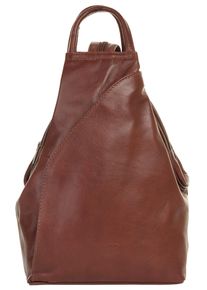 Pike PIKÉ Cityrucksack, braun, Rindsleder, Leder, modisch, Rucksäcke, echt Leder, Made in Italy