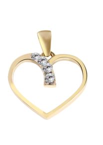 Adelia´s ADELIA ́S Damen Ketten-Anhänger "Neuheit 2025 - stilvoller Herz Anhänger aus 375 Gold", Gelbgold 375, gold, Gelbgold 375, Schmuckanhänger