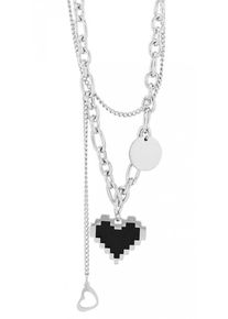 Adelia´s ADELIA ́S Damen Kette mit Anhänger, unbekannt, Edelstahl, silber, Edelstahl, Halsketten