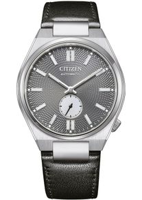 Citizen Damen Automatikuhr "Tsuyosa", schwarz, Armbanduhren, Armbanduhr, Mechanische Uhr, Herrenuhr, Damenuhr, Lederarmband