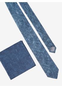 Cinque Damen Krawattemarineblau paisley, elegant, Paisley, Canvas, Baumwollmischung, Krawatten, mit eleganter Paisley-Optik