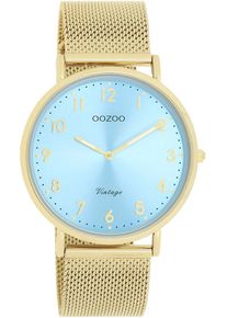 Oozoo Damen Quarzuhr, gold, Armbanduhren, Armbanduhr, Damenuhr, Herrenuhr, Edelstahlarmband, analog