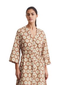 Marc O'Polo MARC O'POLO Damen Sommerkleid "aus leichtem Baumwoll-Voile"multi, golden gelb, Gr. 38, bedruckt, Obermaterial: 100% Baumwolle; Futter: 100% Modal,