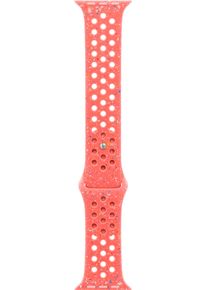 Apple Smartwatch-Armband "Nike Sportarmband", 13-18cm, Apple Watch Modelle 38mm / 40mm / 41mm / S/M, rot, Uhrenarmbänder