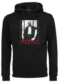 MisterTee Herren Kapuzensweatshirt "MisterTee Herren Tupac OGCJM Hoody", schwarz, Gr. M, bedruckt, 65% Baumwolle, 35% Polyester, Sweatshirts