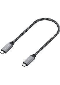 Satechi USB-Kabel "USB4 C-to-C 25cm", 25cm, grau, Kabel