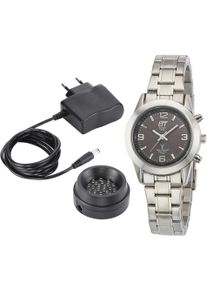 ETT Damen Funkuhr "Gobi", silber, Armbanduhren, Armbanduhr, Damenuhr, Solar