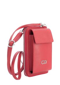 Damen Umhängetasche "Event", Collezione Alessandro, rot, Leder, Taschen, Echt Leder Handy Geldbörse zum Umhängen