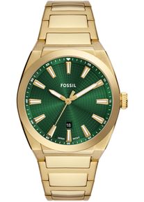 Fossil Herren Quarzuhr "EVERETT", gold, Armbanduhren, Armbanduhr, Herrenuhr, Edelstahlarmband, analog, Tag