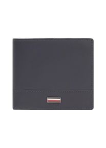 Tommy Hilfiger Geldbörse "TH CORP CC AND COIN", blau, Leder, Basic, Kleinlederwaren, Herren Geldbeutel, Portemonnaie mit Tommy Streifen innen