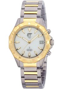 ETT Herren Funkuhr "Alaska", gold, Armbanduhren, Armbanduhr, Herrenuhr, Datum, Solar, Titan