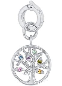 Amor Damen Charm-Einhänger "Lebensbaum, 2038513", silber, Silber 925 (Sterlingsilber), Charms, mit Zirkonia (synth.)