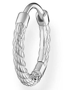 Thomas Sabo Damen Single-Creole "Seil silber, CR694-001-21", Silber 925 (Sterlingsilber), silber, Silber 925 (Sterlingsilber), Ohrringe