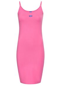 HUGO BLUE Damen Jerseykleid "Narya"schwarz pink 659, casual, Gr. S, unifarben, Jersey, Obermaterial: 94% Baumwolle, 6% Elasthan, Kleider, mit Logo