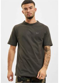 DEF Herren T-Shirt "DEF Herren Kai T-Shirt", grün, casual, Gr. S, unifarben, 100% Baumwolle, Shirts