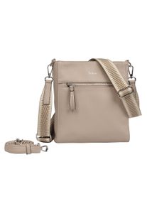 Gabor Damen Umhängetasche "Silena", grau, Polyurethan, clean, gepflegt, geprägtes Muster, unifarben, Taschen, hochwertig gewebte Gurtband und ein