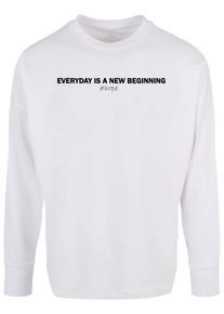 Merchcode Herren Longsleeve "Merchcode Herren Hope Oversized Longsleeve", weiß, klassisch, Gr. XXL, unifarben, 100% Baumwolle, Shirts
