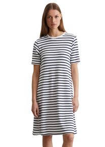 Marc O'Polo MARC O'POLO Damen Jerseykleid "mit TENCEL Modal"multi, muted blau, Gr. XXL, unifarben, Obermaterial: 50% Baumwolle, 47% Modal, 3% Elasthan; Futter: