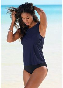 Lascana Bade-Shirt blau Gr. 36/38 für Damen. Ohne Bügel