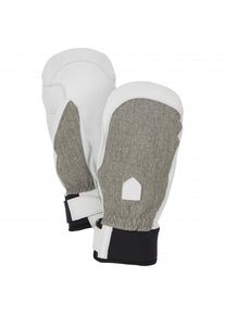 Hestra Army Leather Patrol Mitt Handschuhe Damen Snowboard (Gr 8 |grau |wasserdicht)