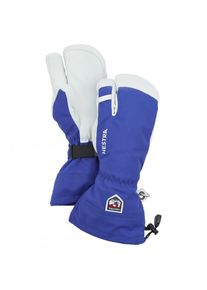 Hestra Army Leather Heli Ski 3 Finger Handschuhe (Gr 6 |blau)
