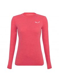 Merinounterwäsche Salewa Zebru Fresh AMR L/S Tee Damen (Gr 36 |rosa)